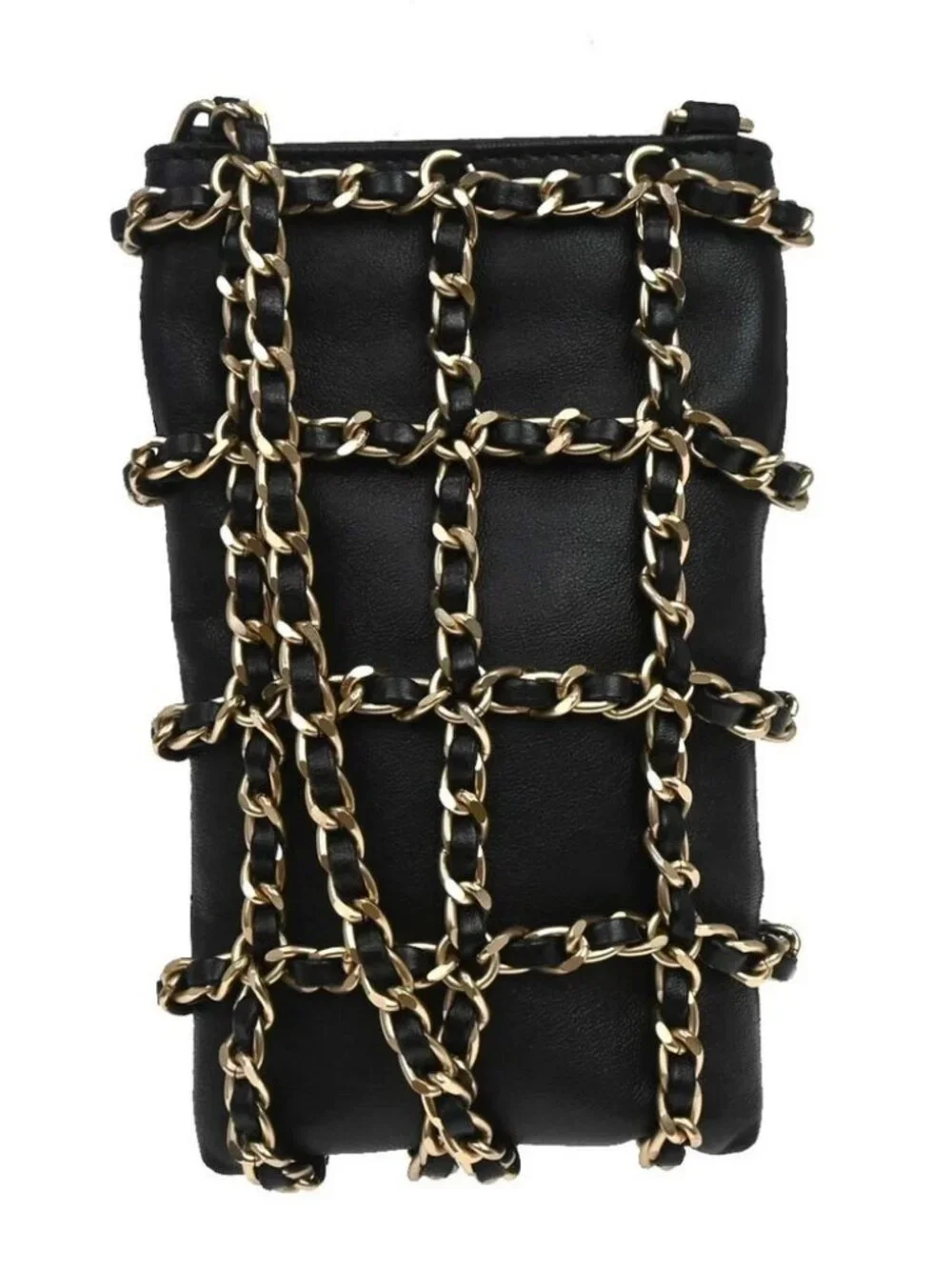 Chanel Lambskin Tech Me Out Lambskin Phone Case Shoulder Bag